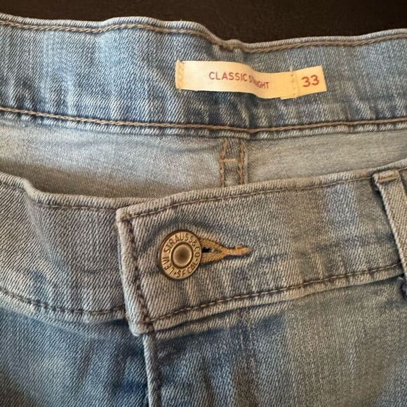 Levi’s classic straight jeans sz16 W33   L30 - Picture 3 of 6